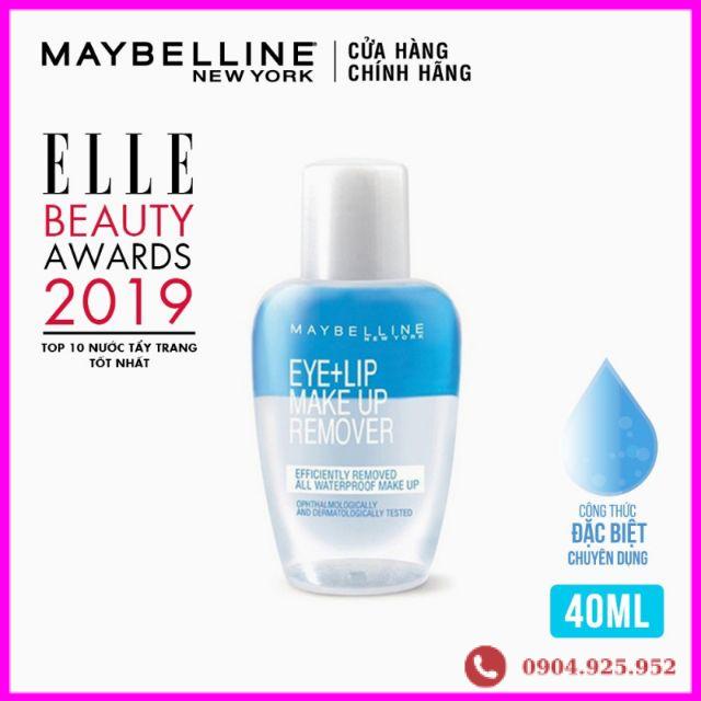 Nước Tẩy Trang Mắt và Môi Chuyên Dụng 2 lớp Maybelline New York Eye &amp; Lip 40ml