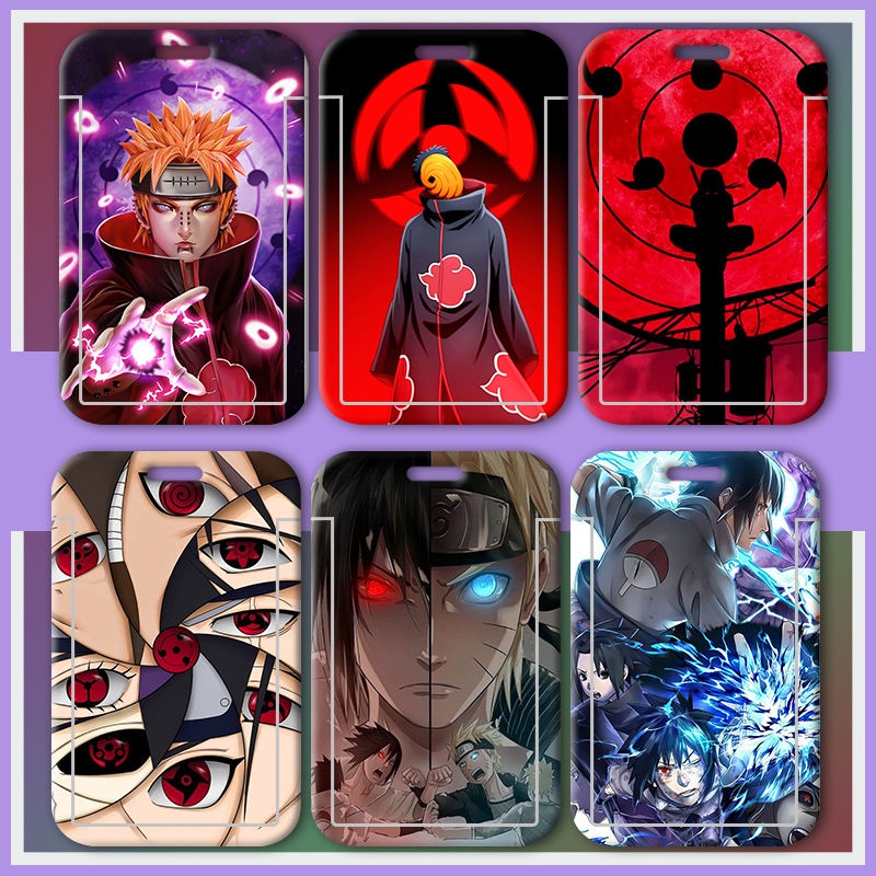 Ví Đựng Thẻ id / Thẻ Tín Dụng Họa Tiết Hoạt Hình naruto uchiha sasuke Cho Học Sinh Ốp