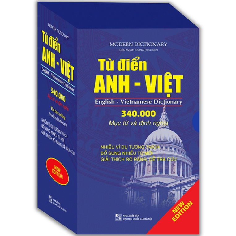 Sách - Từ điển Anh - Việt 340.000 mục từ và định nghĩa (mềm)