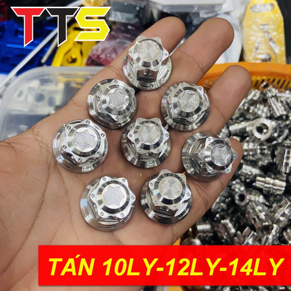 TÁN INOX SALAYA MẪU VÀNH TO ĐẦU BÍT SIZE 10LY, 12LY, 14LY ( BAO SÁNG BÓNG TRỌN ĐỜI )