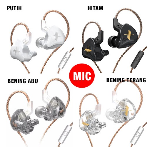 Tai Nghe Nhét Tai Kz Edx 1 Với Mic Alt Kz Zsn Pro Kz Zsn Pro X Kz Zst X Kz Dq6 Qkz Vk4 Qkz Ak6