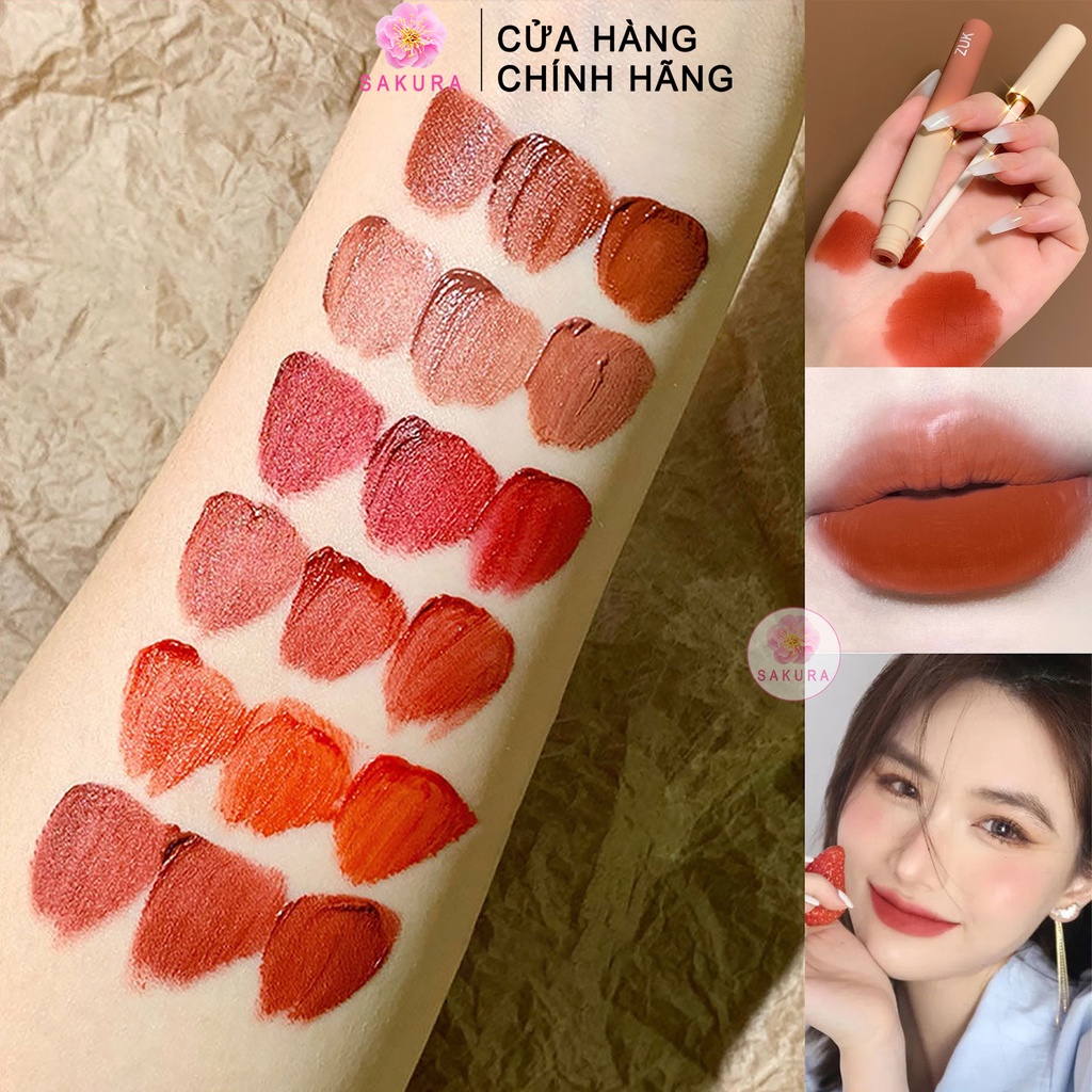 Son kem lì zuk vỏ gradient tint môi xinh xắn dưỡng ẩm nhung mịn lâu trôi cao cấp nội địa trung SAKURA | BigBuy360 - bigbuy360.vn