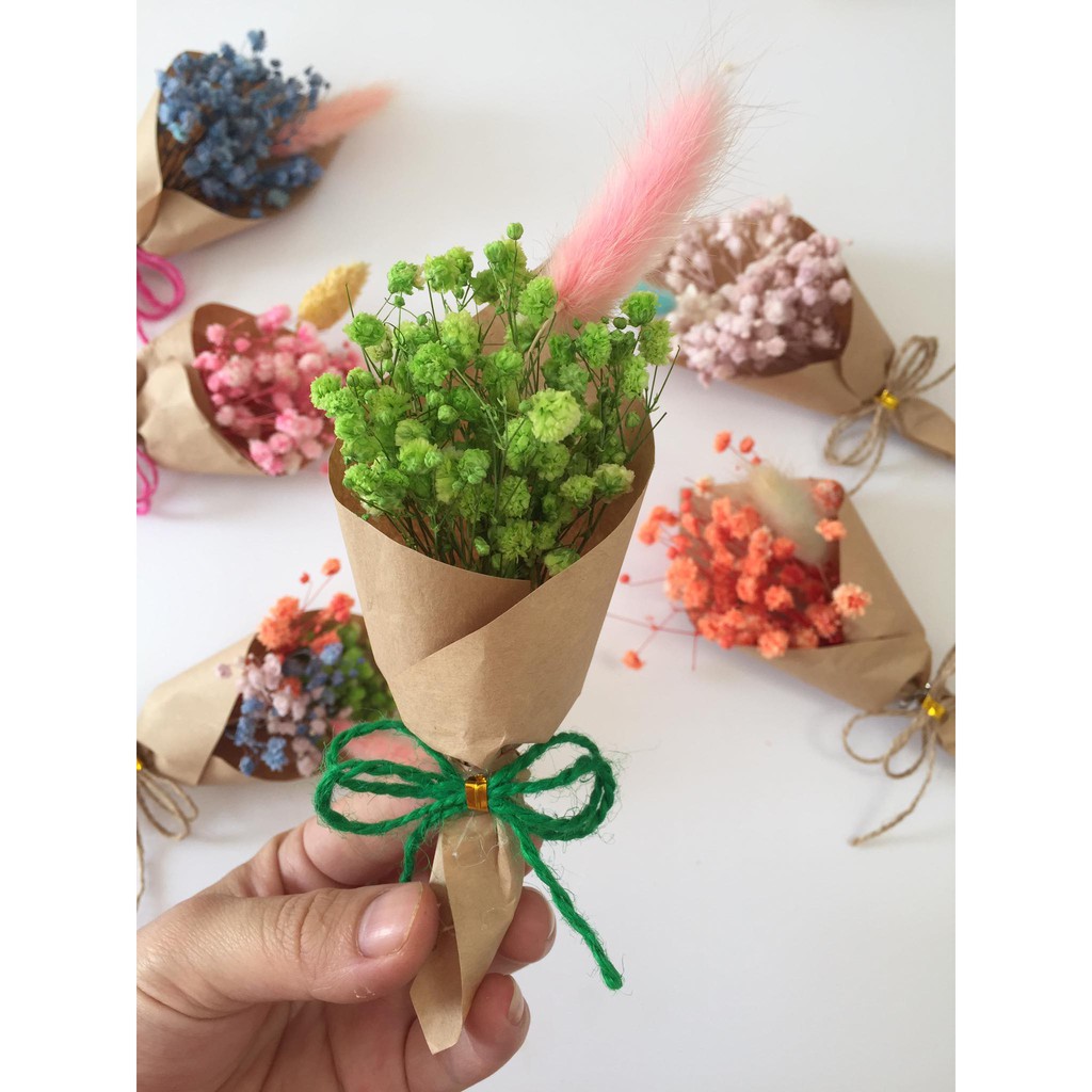 BÓ HOA GIẤY BÁO NHỎ NHIỀU MÀU
