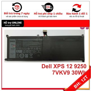 Bh12th . pin dell 30wh xps 12 7275 7vkv9 battery