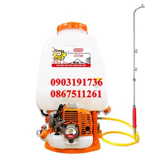 Máy phun thuốc trừ sâu Oshima 768CX chính hãng- công nghệ sản xuất Nhật Bản giúp máy có tuổi thọ cao, máy hoạt động mạnh
