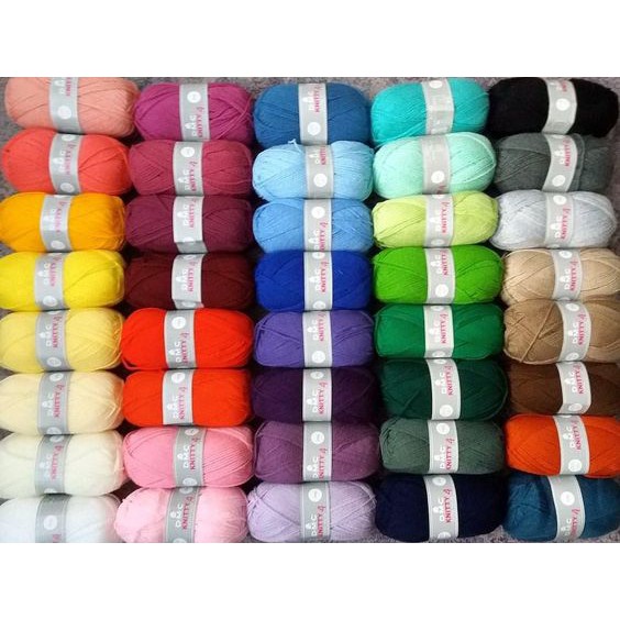 Cuộn len sợi đan tay AC, Acrylic Yarn DMC Knitty 4 bảng màu 2