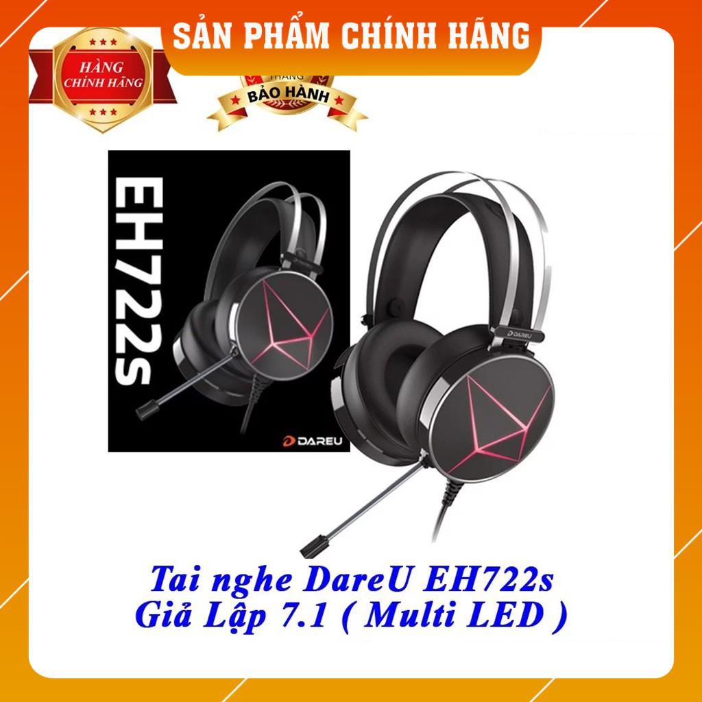 [SẴN HÀNG] Tai nghe Gaming Dareu EH722S 7.1 - Led RGB - Âm thanh giả lập - BH 12 Tháng [LỖI 1 ĐỔI 1] | WebRaoVat - webraovat.net.vn