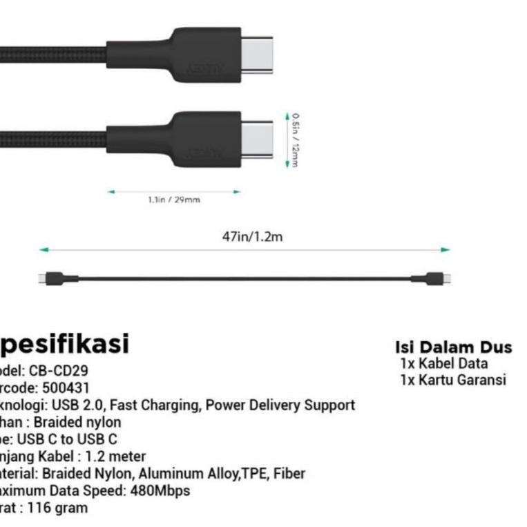 Dây Cáp Sạc Aukey Cb-Bam1 Micro Usb 1m J6C