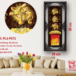 LỊCH PHÚC LỘC THỌ RỒNG GỖ 3D