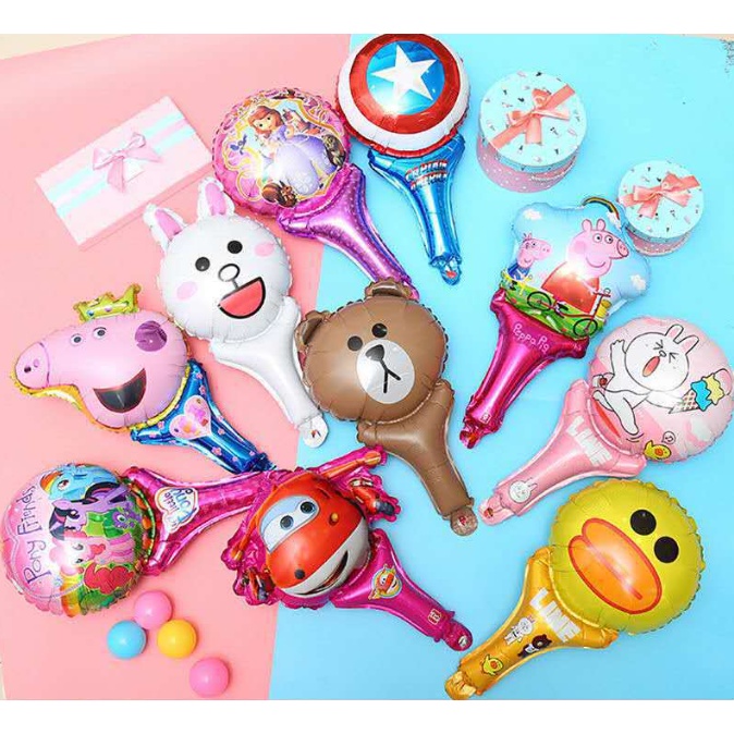 Bóng Bay tráng nhôm cầm tay cây gậy bóng bay cây đũa thần đồ chơi nhỏ cho trẻ em