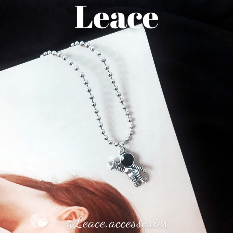 Dây chuyền, vòng cổ kim loại mặt phi hành gia cá tính NL029,030 Leace.accessories