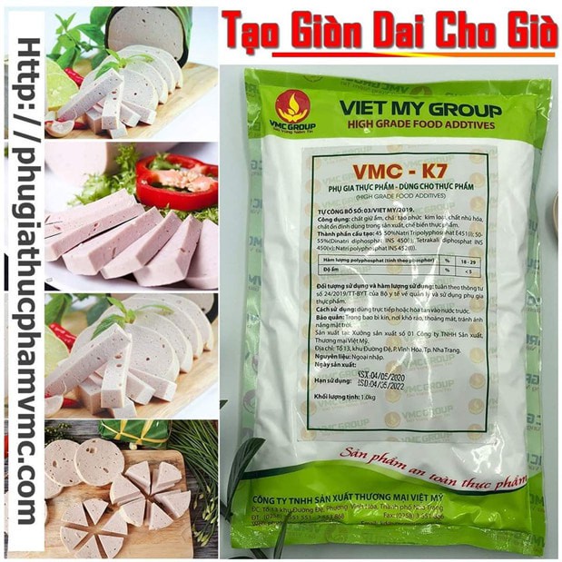 VMC K7 - Phụ Gia Tạo Dai Giòn Cho Giò Chả