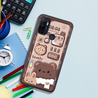 Ốp Lưng OPPO A15 - A52 - A53 - A92 , In Hình Gấu Chocolate đáng yêu.