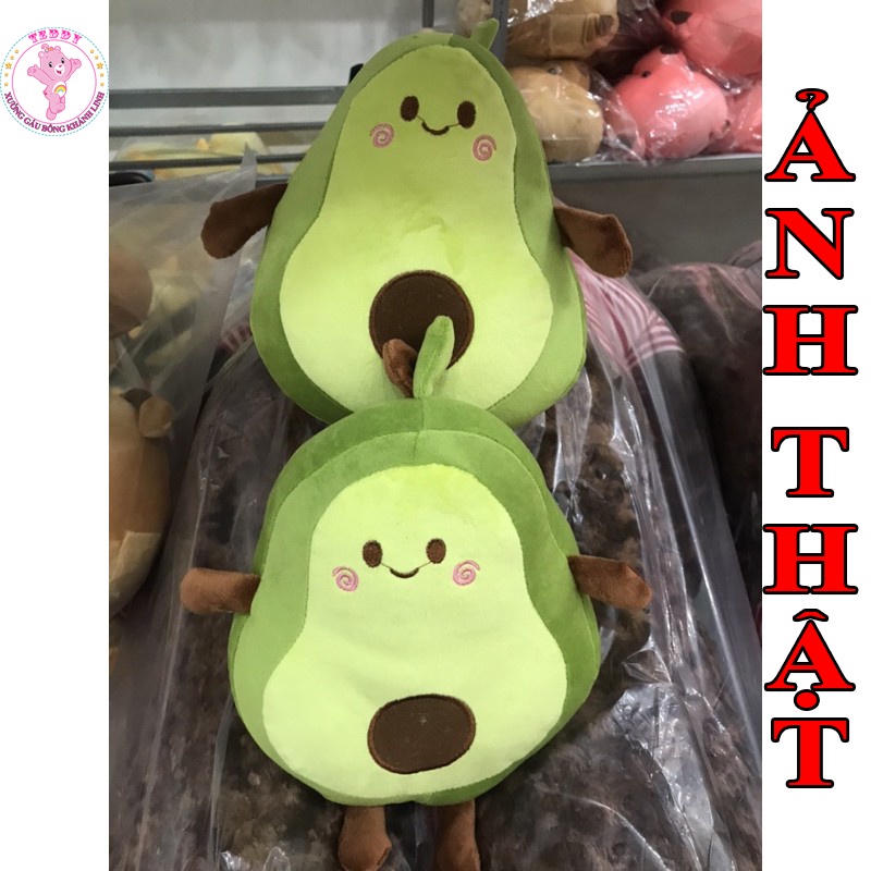 Gấu Bông Quả Bơ Mini Size 25Cm Siêu Xinh Chất Vải Cao Cấp Co Dãn 4 Chiều Hàng Xuất Dư Siêu Thị