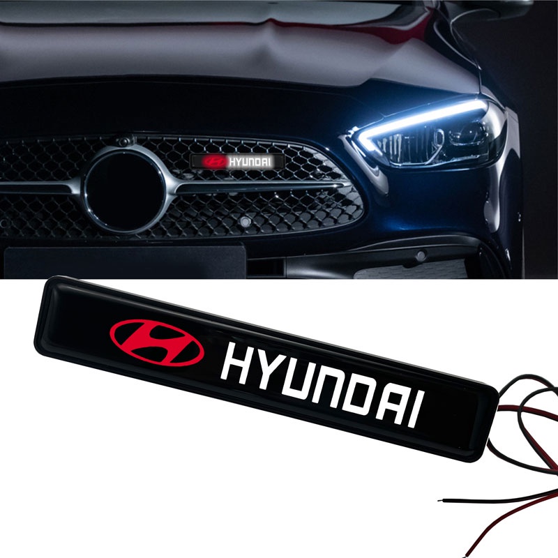 1 Đèn LED Chiếu Logo Gắn Phía Trước Xe Hơi Hyundai Sonata Elantra Tucson Creta I30 Ix35 I40 IX2