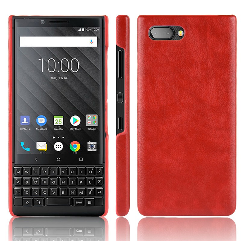 [Mã ELFLASH5 giảm 20K đơn 50K] ốp lưng ionecase blackberry key2 vân da màu đỏ