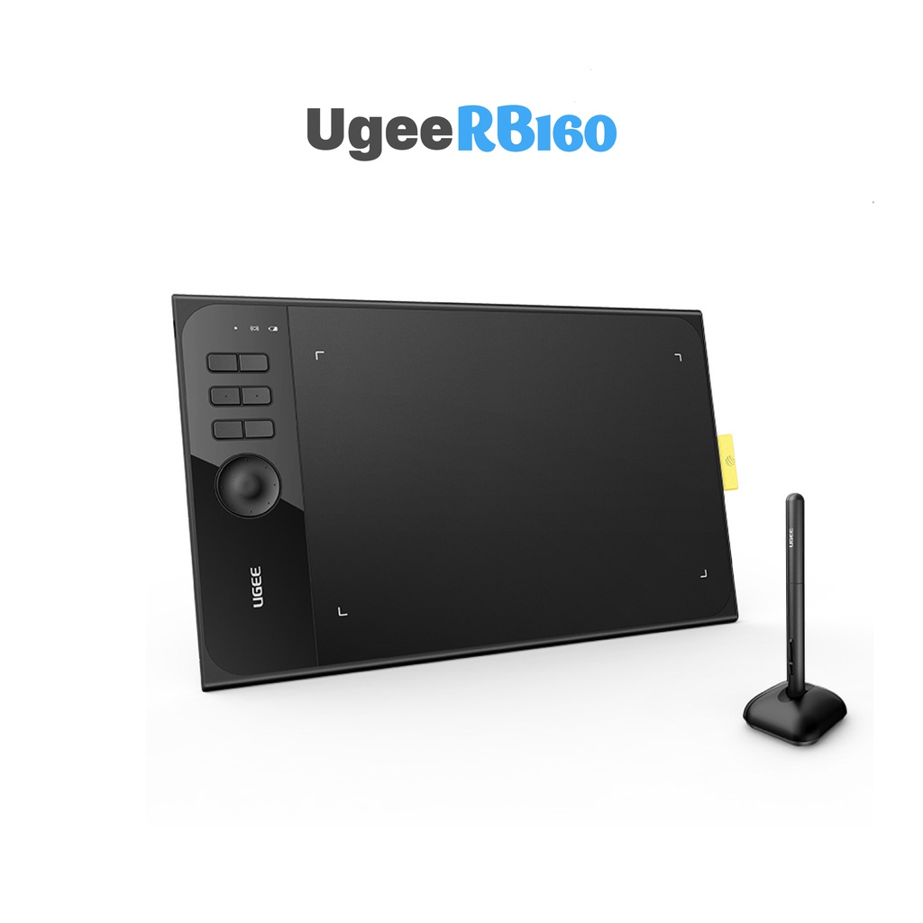 Bảng Vẽ Điện Tử Ugee RainBow 160 10x6 inch, Phím Xoay Dial, Lực Nhấn 8192 Chính Hãng