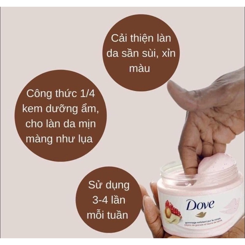 TẨY TẾ BÀO CHẾT DOVE EXFOLIATING BODY POLISH