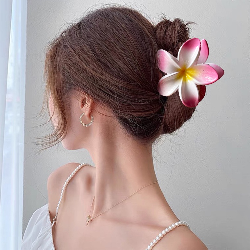 Kẹp tóc LEVAO đính hoa đơn giản phong cách Hàn Quốc thời trang cho nữ