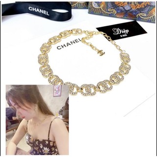 [ Rẻ vô địch ] choker chan€ll đinh đá sang chảnh không bay màu