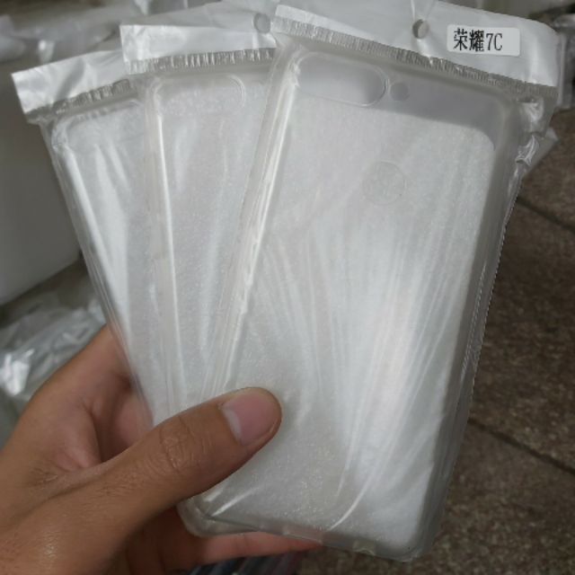 Bộ 3 chiếc ốp silicon huawei honor 7C trong suốt (loại A)