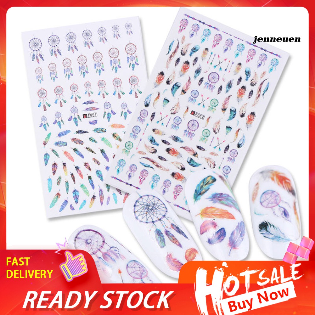 [Hàng mới về] Miếng Dán Trang Trí Móng Tay Nghệ Thuật Nhiều Kiểu Đẹp Mắt