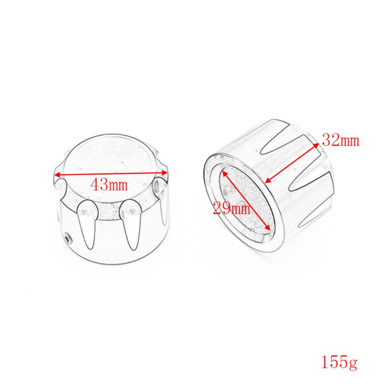 Nắp Đậy Trục Bánh Xe Phía Trước CNC Cho Electra Glide Softail Dyna