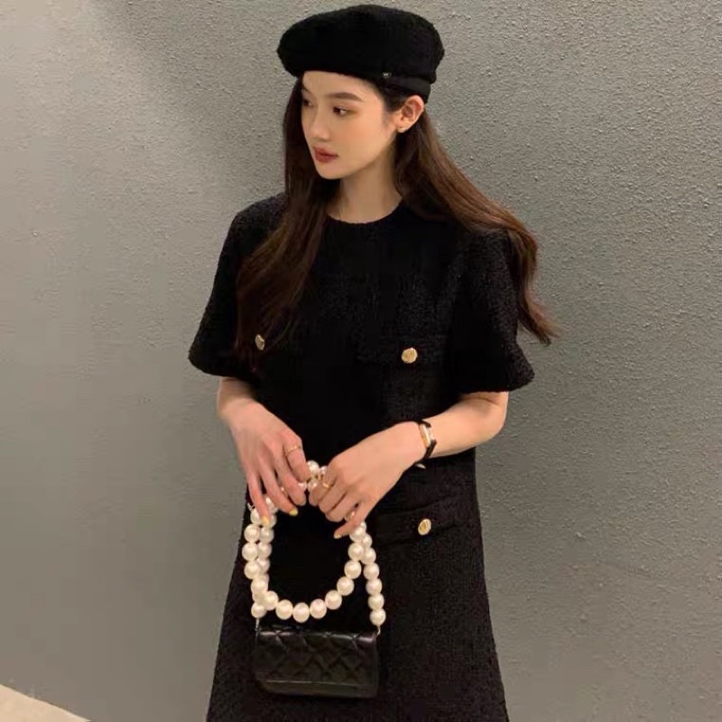 Đầm Dạ Tweed Suông Thiết Kế Đơn Giản Sang Trọng
