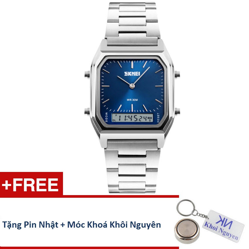 Đồng Hồ Nam Skmei 12KCN20 Dây Thép Cao Cấp Không Gỉ (5 Màu)+ Tặng Pin Nhật, Móc Khoá Khôi Nguyên | BigBuy360 - bigbuy360.vn