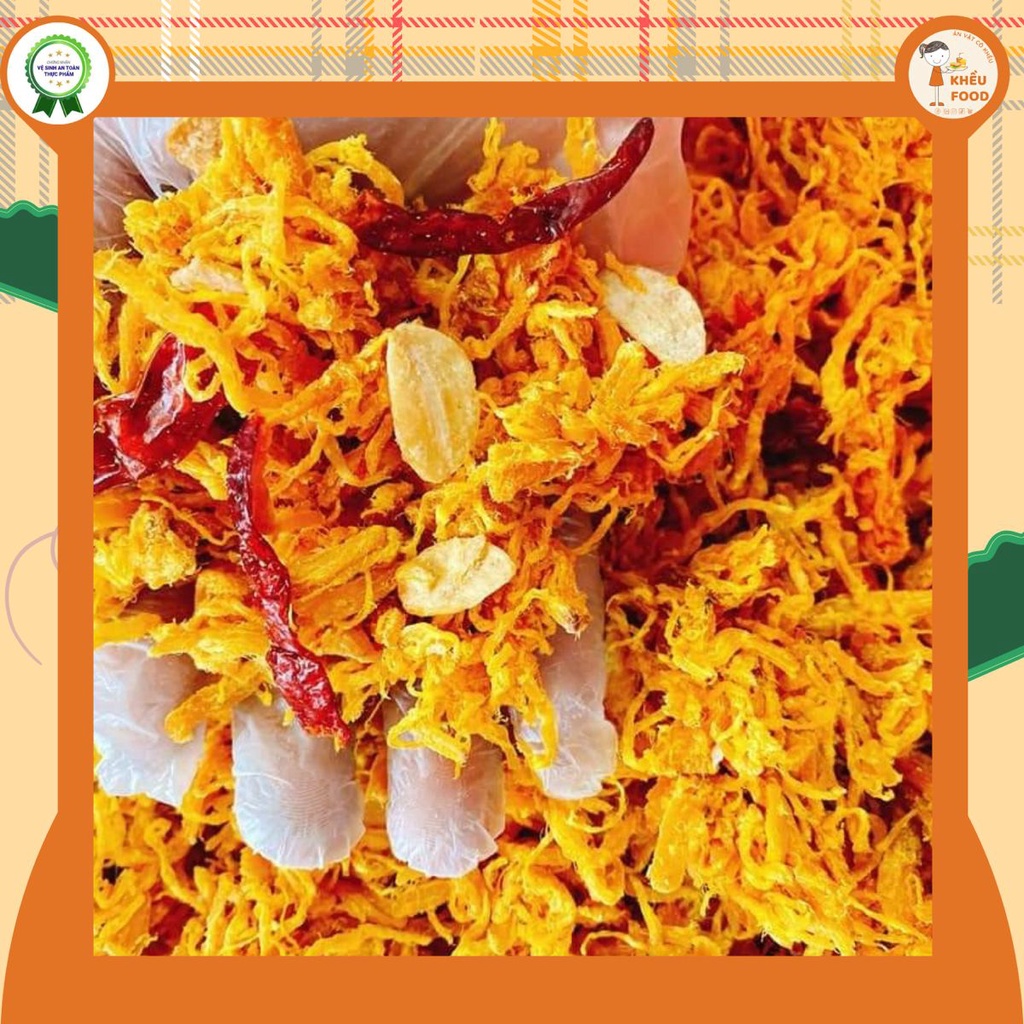 Khô gà bơ tỏi loại ngon hủ 300g - Khều Food | BigBuy360 - bigbuy360.vn