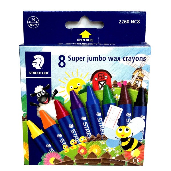 Sáp màu - STAEDTLER 8 Super jumbo was crayons - 226NC8