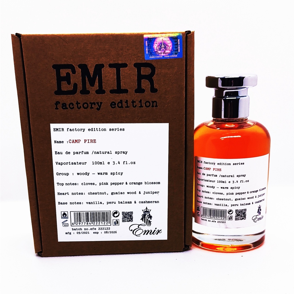 MẪU THỬ MINI 2ML-10ML - EMIR CAMP FIRE EDP NƯỚC HOA PARIS CORNER