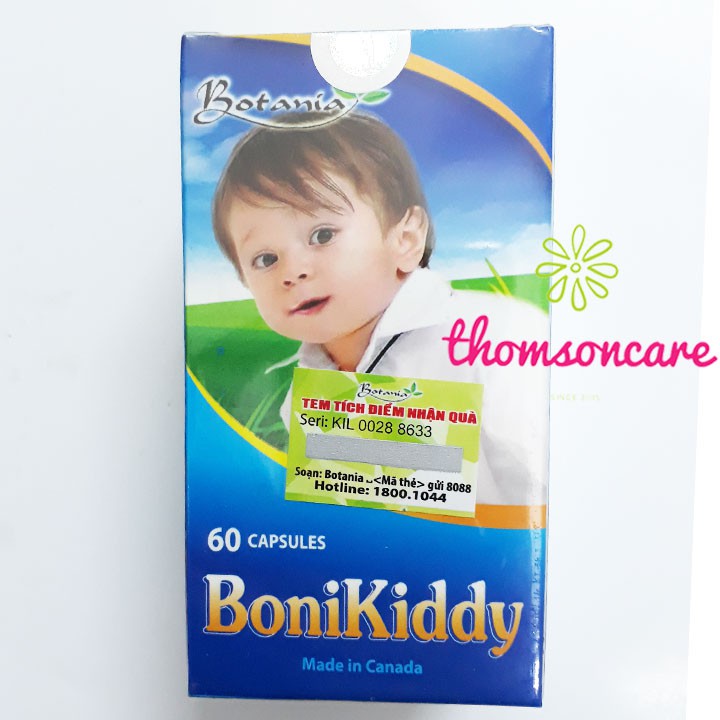 BoniKiddy - Tăng cường miễn dịch cho bé Chính hãng 100% từ Canada hộp 60 viên Boni Kiddy