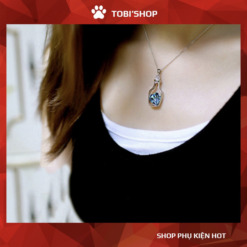 {FREESHIP 50K} Dây chuyền mắt xích chai nhỏ đính đá NO SKU 3 - TOBI'SHOP