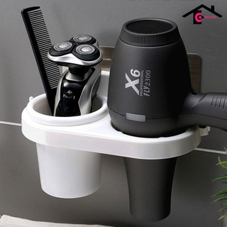 giá để máy sấy tóc dán tường 2 ngăn tiện lợi MÃ ST2N 02