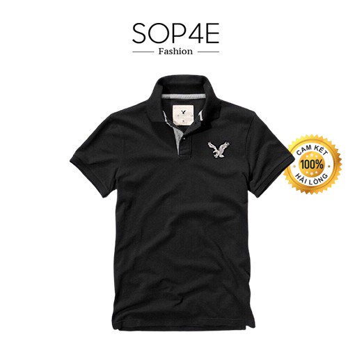 Áo thun nam trơn cổ bẻ Đại bàng Ame Sop4E Fashion | BigBuy360 - bigbuy360.vn