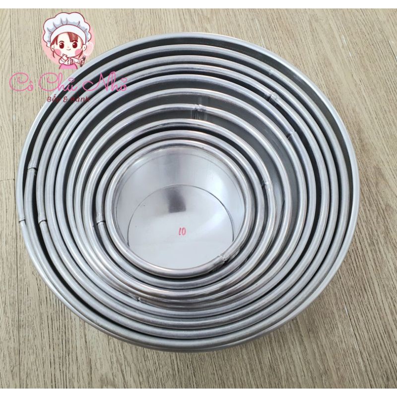 Khuôn tròn gia công đế rời 10 - 30 cm (hàng đặt chuẩn)