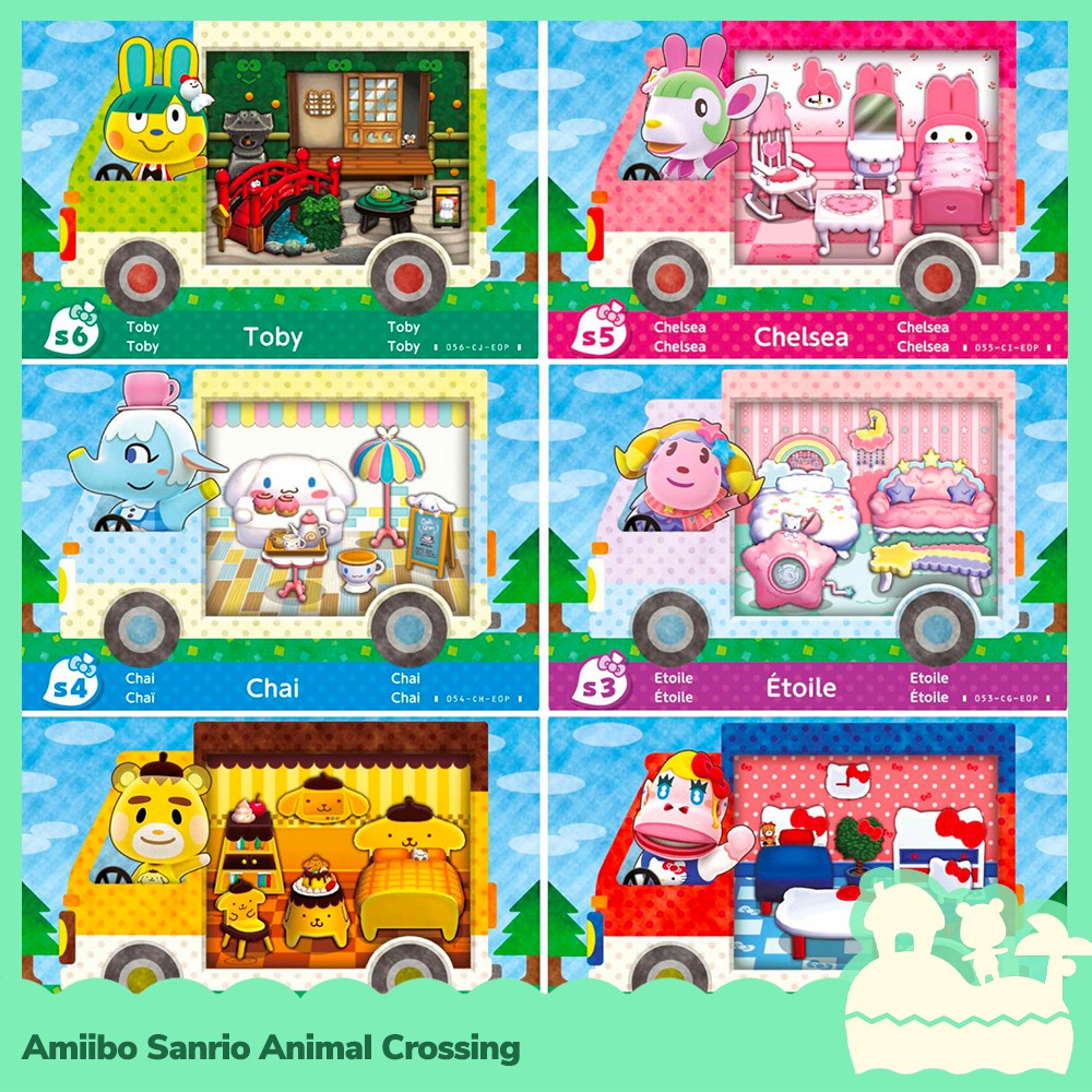 [Có sẵn] Bộ 6 Thẻ Amiibo Sanrio Animal Crossing Nintendo Switch NS, Nintendo Switch Lite Game | BigBuy360 - bigbuy360.vn