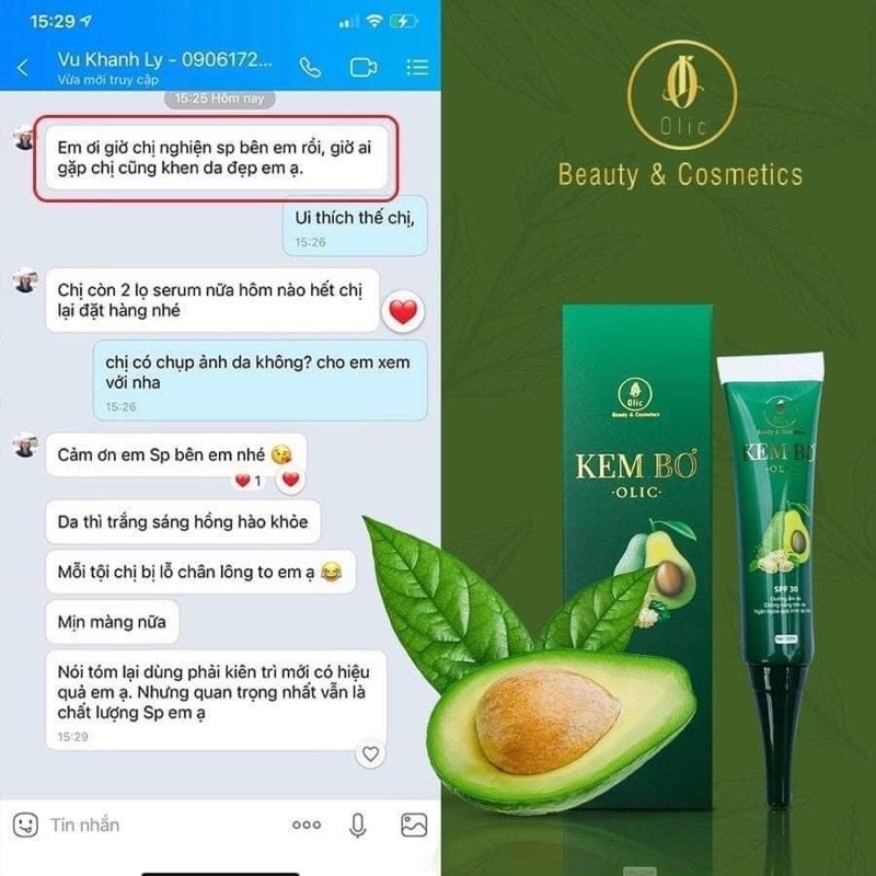 KEM BƠ CẤY TRẮNG NANO OLIC- KEM BƠ OLIC CHÍNH HÃNG