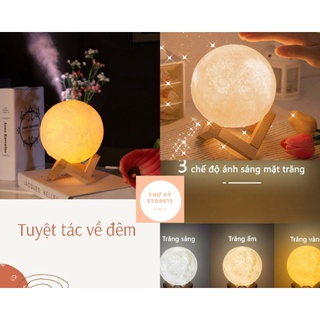 đèn ngủ , khuyếch tán tinh dầu, phun sương tạo độ ẩm hình mặt trăng, đèn xông tinh dầu