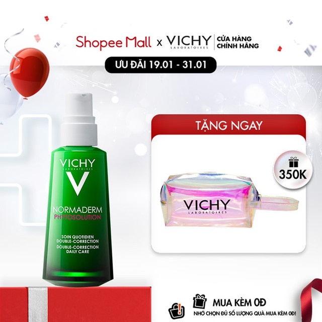 Kem dưỡng dạng gel sữa dành cho da mụn với tác động kép Vichy 50ml