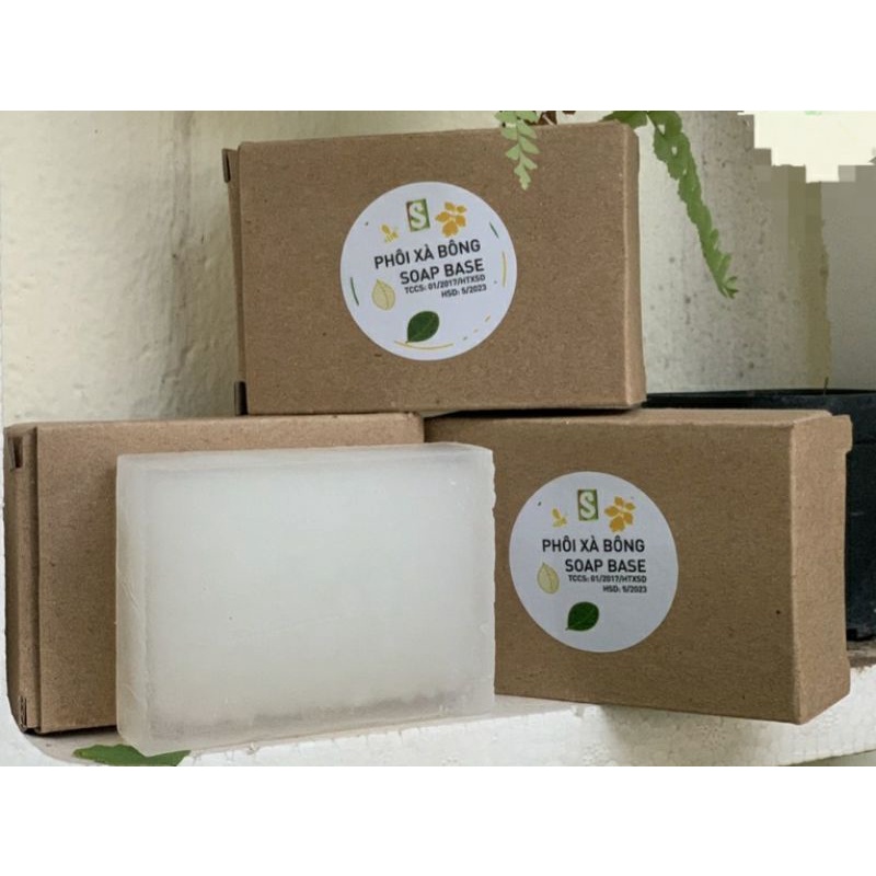 [CHÍNH HÃNG- 100G] Phôi Xà Bông Hanmade Từ Dầu Dừa, Dầu Cọ Sinh Dược Đạt Chuẩn USDA, EU