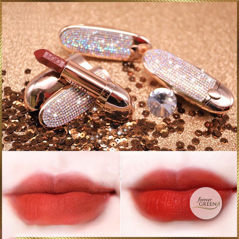 Son lì HOJO Princess đính hạt lấp lánh kèm gương sang chảnh  FG068 | BigBuy360 - bigbuy360.vn