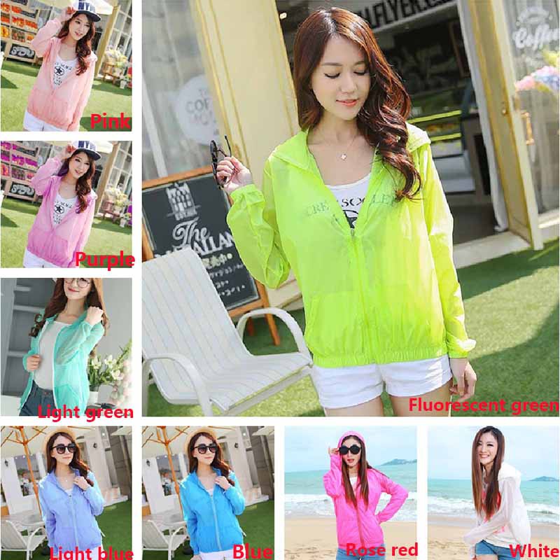 Áo Khoác Có Mũ Trùm Đầu Chống Tia UV Chống Nước Cho Nữ