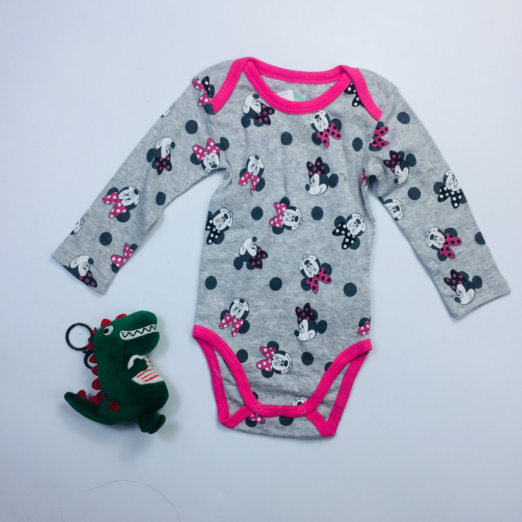 [9-18M] Bodysuit cotton Carter's, TU, George, HM - Xám Mickey