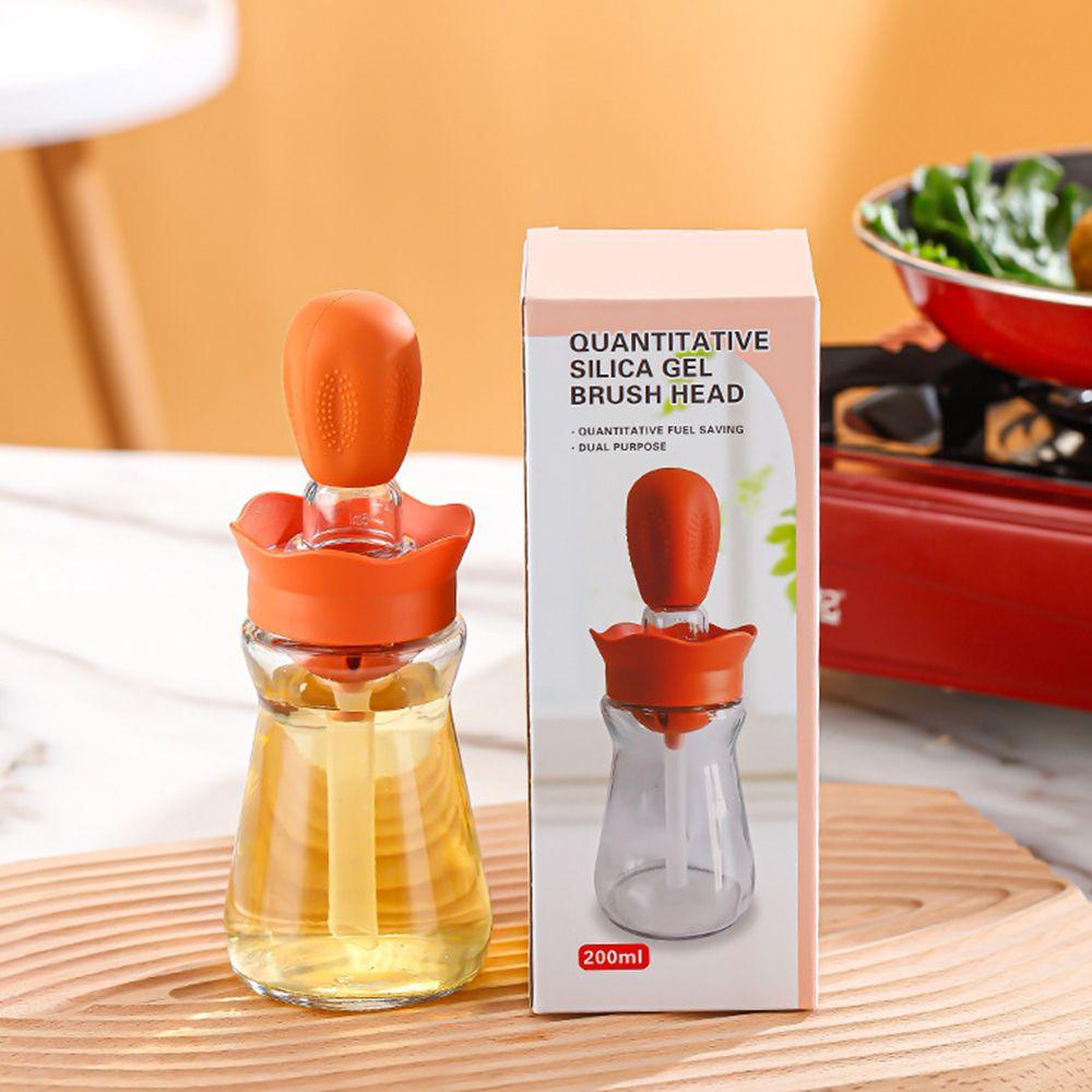 Chai Silicone Đựng Dầu Kèm Cọ Quét Nướng Bbq Tiện Dụng
