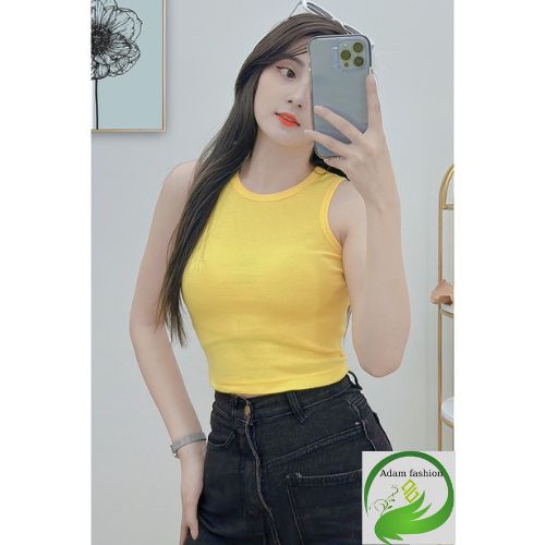 Áo thun crotop nữ , áo thun sát nách crotop chất thun cotton mềm mịn chely_fashion