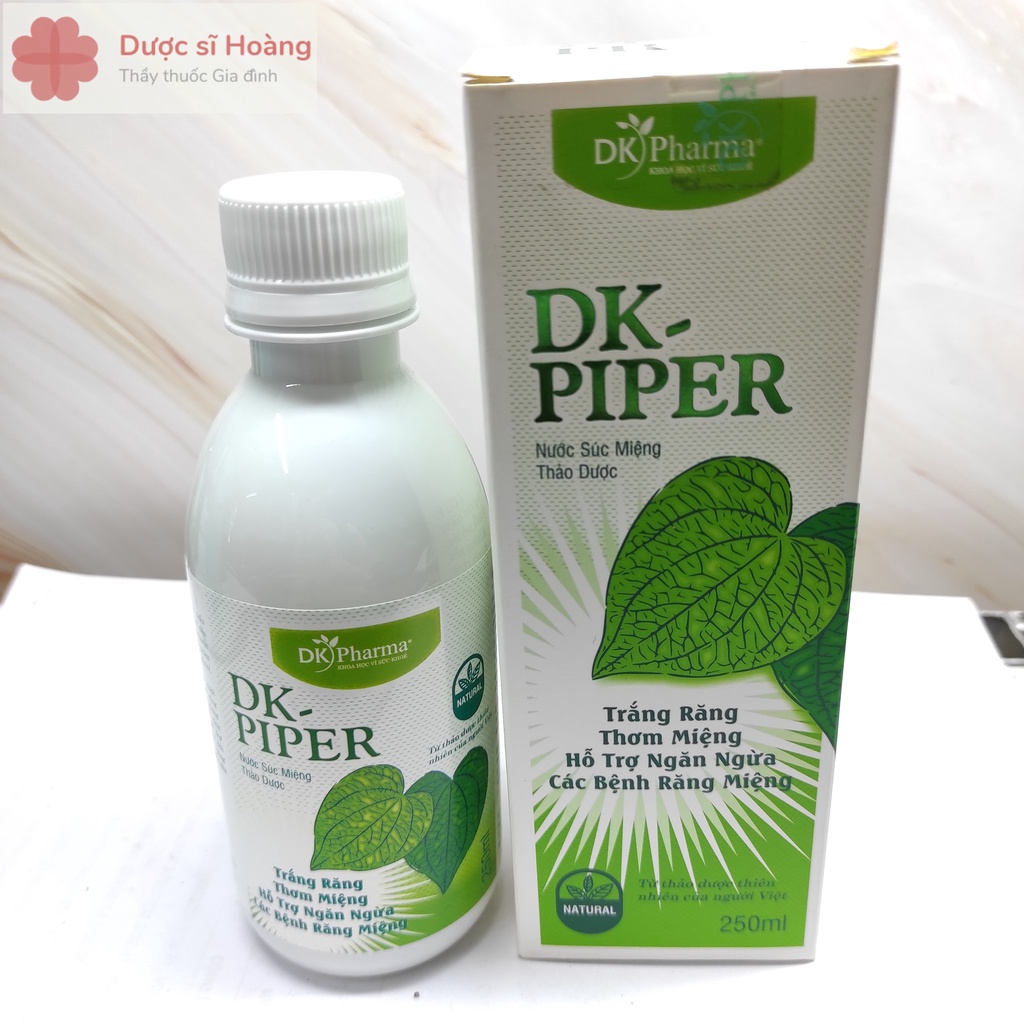 Nước Súc Miệng Thảo Dược DK Piper Chai - Trắng Răng Thơm Miệng 250ml