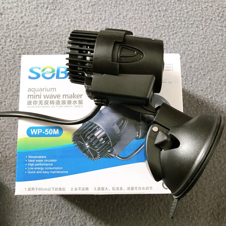 Máy thổi luồng hồ cá – thổi luồng tạo sóng bể cá SOBO WP- 50M 100M 200M 300M 400M 800M - 1 vòi, 2 vòi