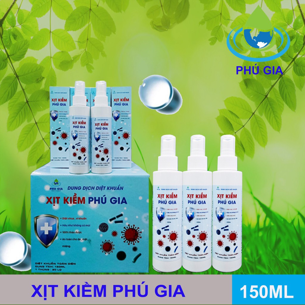 Xịt sát khuẩn, nước rửa tay , Xịt kiềm Phú Gia | BigBuy360 - bigbuy360.vn
